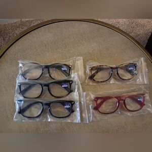 COVOO Reading Glasses,+3.0 Blue Light Filter,U Pick 1, Black,Red,Or Tortoise,NWT